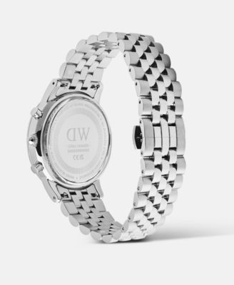 Men's Chronograph Silver-Tone Stainless Steel Watch, 42mm