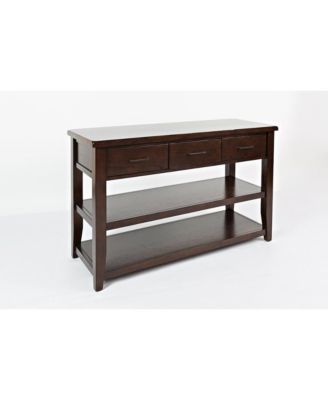 Twin Cities Contemporary Brown Sofa Table