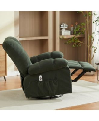 Streamdale Massage Swivel Recliner Chair w/Vibration & Heat, 350LBS Capacity, USB Port