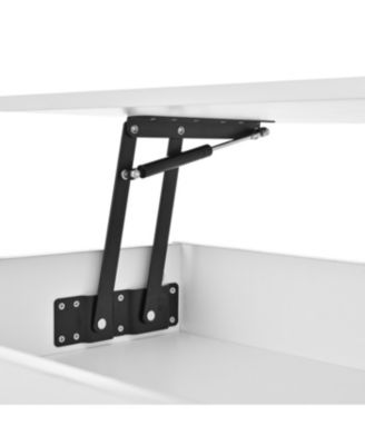 Lift Top Coffee Table with Hidden Storage LED Lights