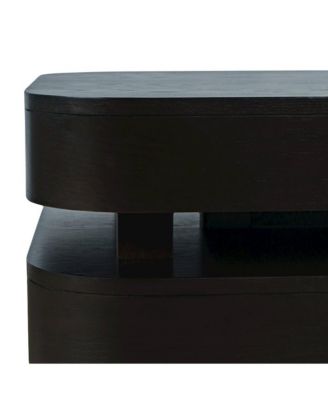 Mid-Century Modern Floating Sculpture Layered Coffee Table with Caster Wheels