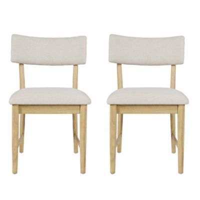 Beck Contemporary Upholstered Split Back Dining Chair (Set of 2)