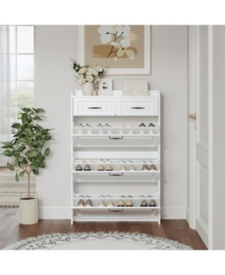 Versatile Shoe Cabinet with Adjustable Shelves