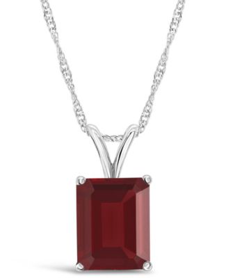 Multi-Gemstone Pendant Necklace in 14k Yellow Gold (also in 14k White Gold)