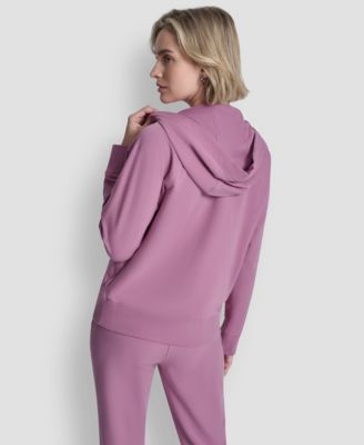 Women's Two-Tone Logo Drawcord Zip Hoodie