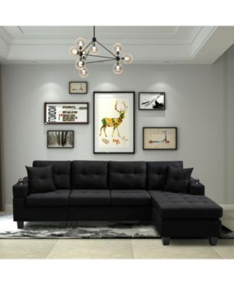 Streamdale Convertible Corner Sectional Sofa with Storage