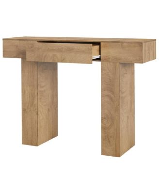 47" Console Table with Drawer – Wooden Industrial Farmhouse Sofa Table for Entryway, Hallway, or Behind Couch