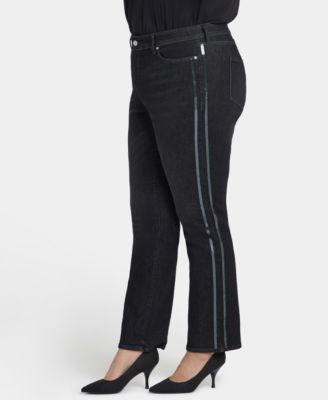 Plus Size Marilyn Straight Sequin Jeans