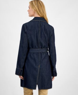 Women's Denim Trench Coat