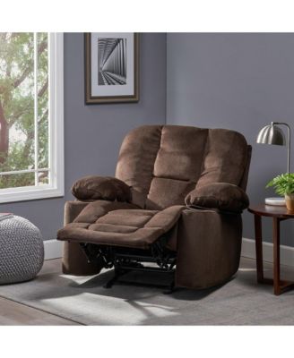 42.5" Wide Fabric Manual Recliner Chair with Dual Cup Holders