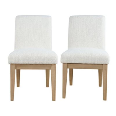 Sequoia Modern Rustic Solid Wood Upholstered Parsons Dining Chair (Set of 2