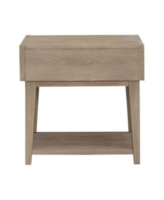 End Table for Living Room - Sandstone Oak Wood