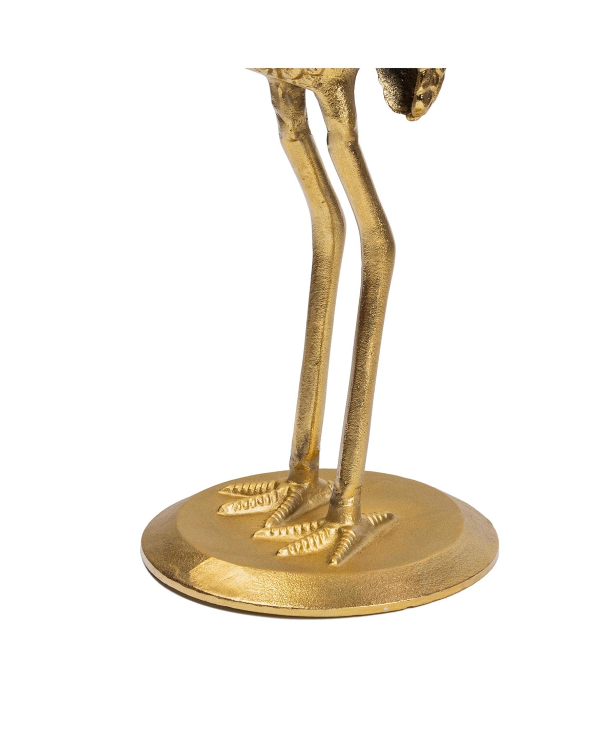 Jonathan Y Blanche 25" Classic Mid-Century Glass Top Flamingo End Table