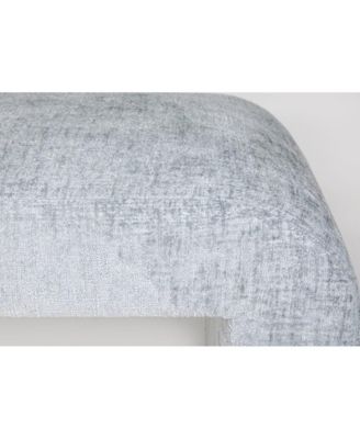 Sophia Modern Luxury Curved Upholstered Waterfall Jacquard Bench - Large