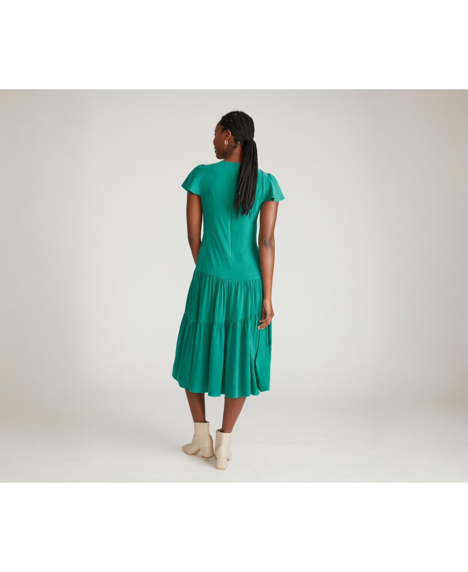 Plus Size Mariella Stretch Cupro Dress