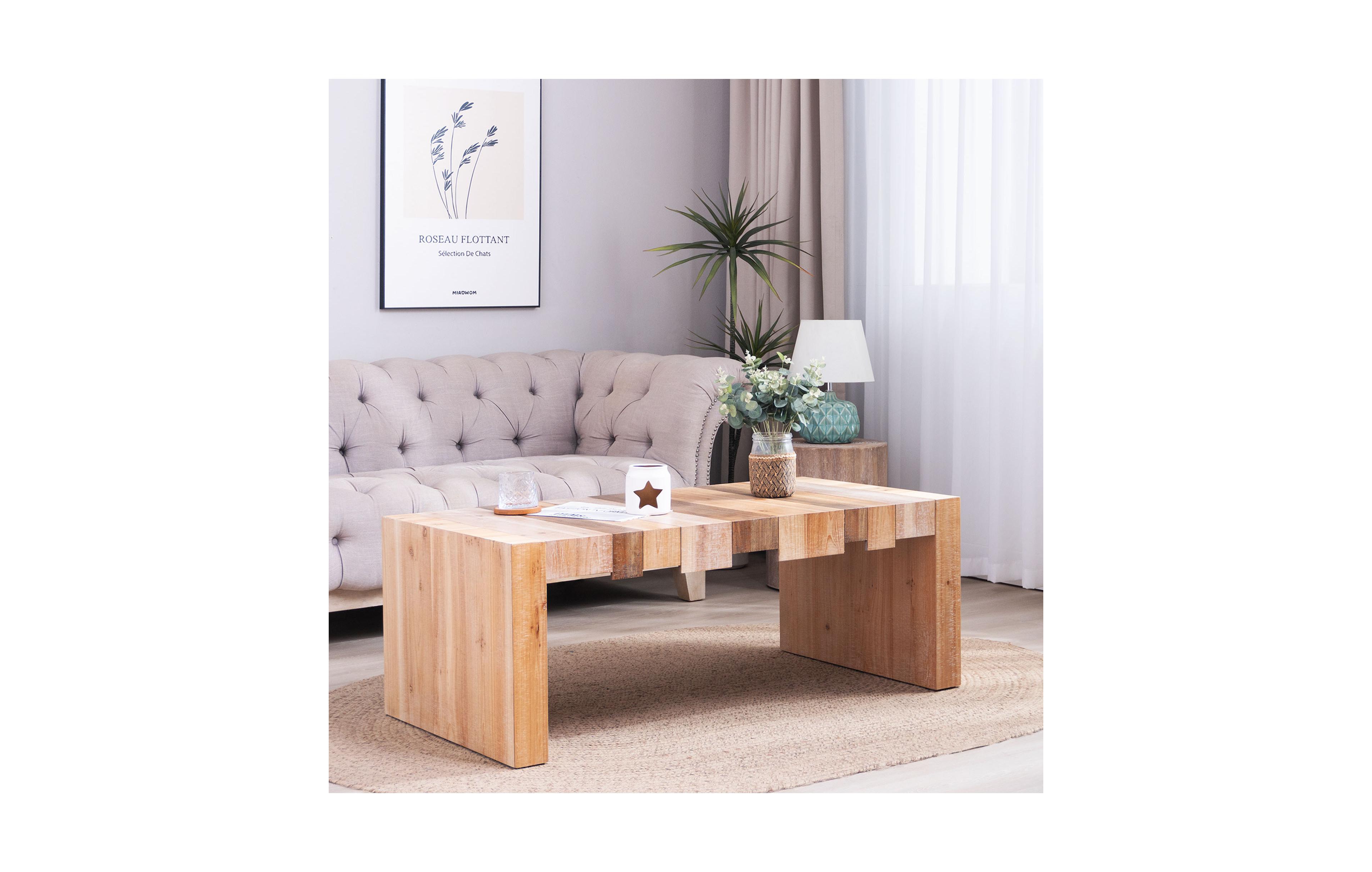 Lovmor 48.2" Rectangular Center Table for Living Room – perfect for farmhouse, industrial, and minimalist