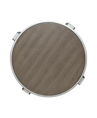 Sutton End Table for Living Room - Bleached Sand