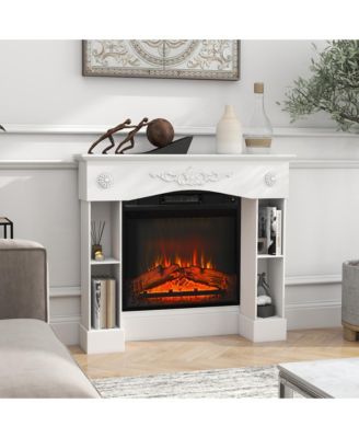 Baroque Fireplace Mantel, Fireplace Surround with Leg,
