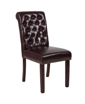 Falmouth Upholstered Parsons Chair with Nailhead Trim