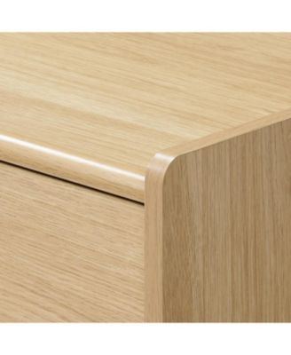 Hazel Oak Manufactured Wood 1-Drawer 1-Shelf 15.5" H End Table and Nightstand