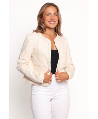 Women's Braided Trim Crop Jacket