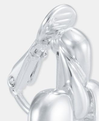 Rope & Heart Clip-On Drop Earrings