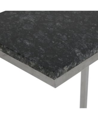 Aurora Solid Marble Modern Luxury Glam Accent C-Table (Set of 2