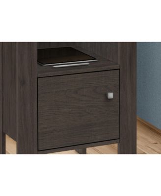 Accent Table, Side, End, Nightstand, Lamp, Storage, Living Room, Bedroom, Brown Laminate, Transitional