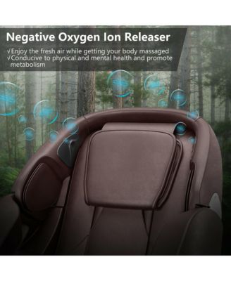 Full Body Zero Gravity SL Track Massage Chair w/ Negative Ion Generator