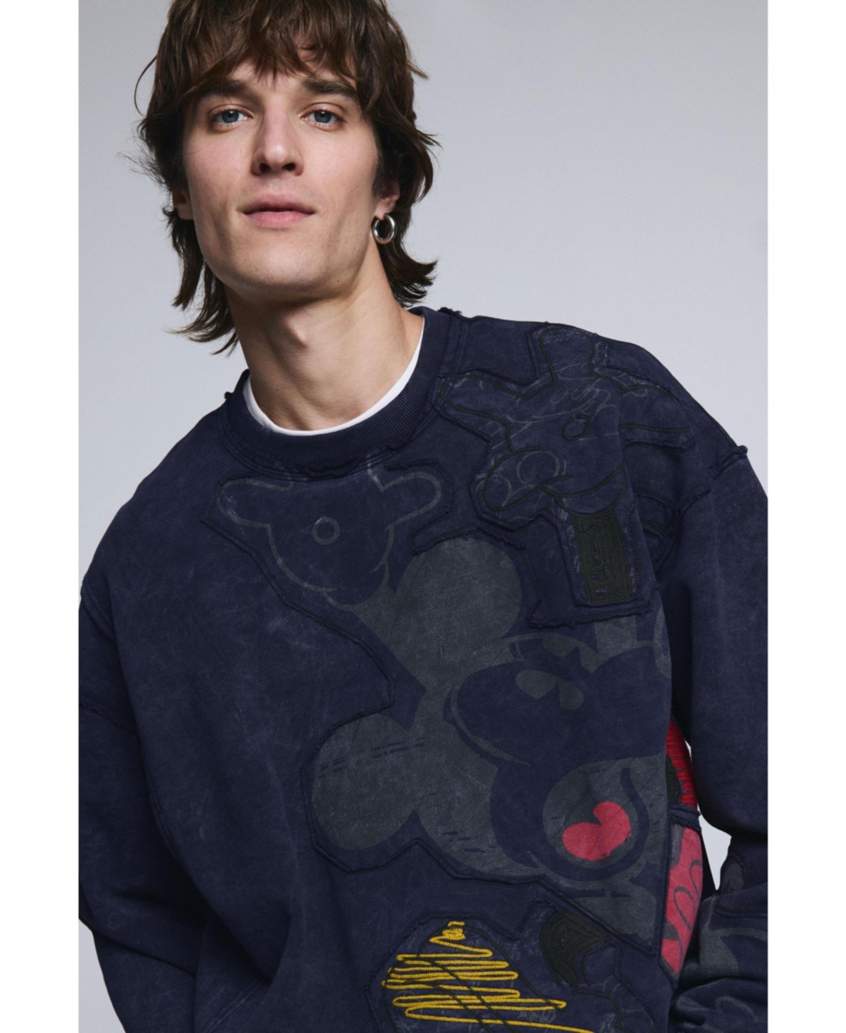 Desigual Men's Mickey Mouse tie-dye sweatshirt