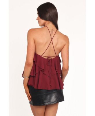 Women's Zorina Halter Neck Chiffon Top