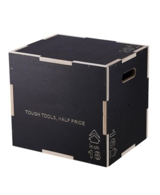 SUGFIT 3-in-1 Plyo Jump Box 20/18/16" Wooden Agility Training Box