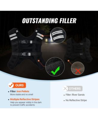 SUGFIT Weighted Vest 12 LB Adjustable Fitness Vest with Reflective Strips