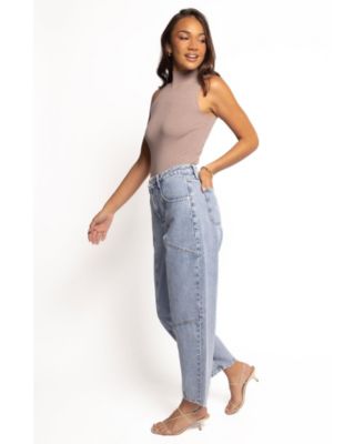 Women's Ellis High-Rise Barrel-Leg Jeans