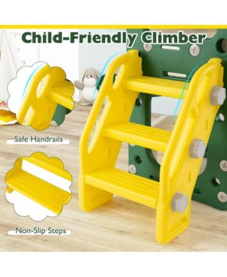 10 in 1 Toddler Slide and Climber Indoor Playset