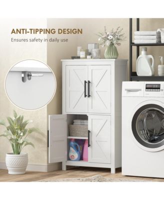 Bathroom Floor Cabinet, Farmhouse Bathroom Cabinet with Doors,