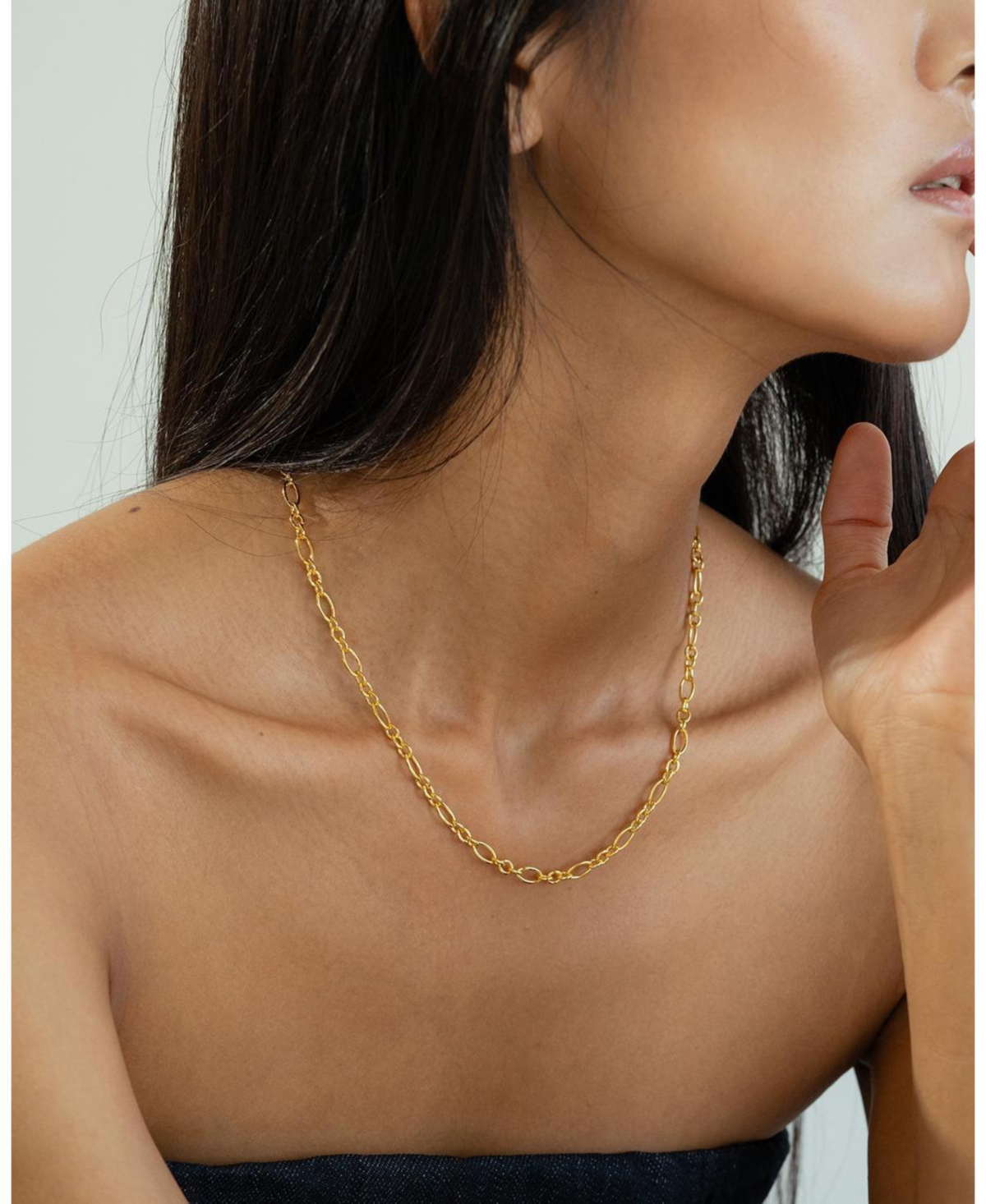 Bearfruit Jewelry 18K Gold Plated Sterling Silver Luxe Necklace Layers Set Holiday Gift Idea