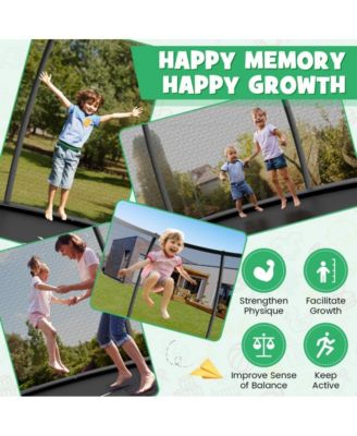  8 Foot ASTM Certified Recreational Trampoline with Ladder