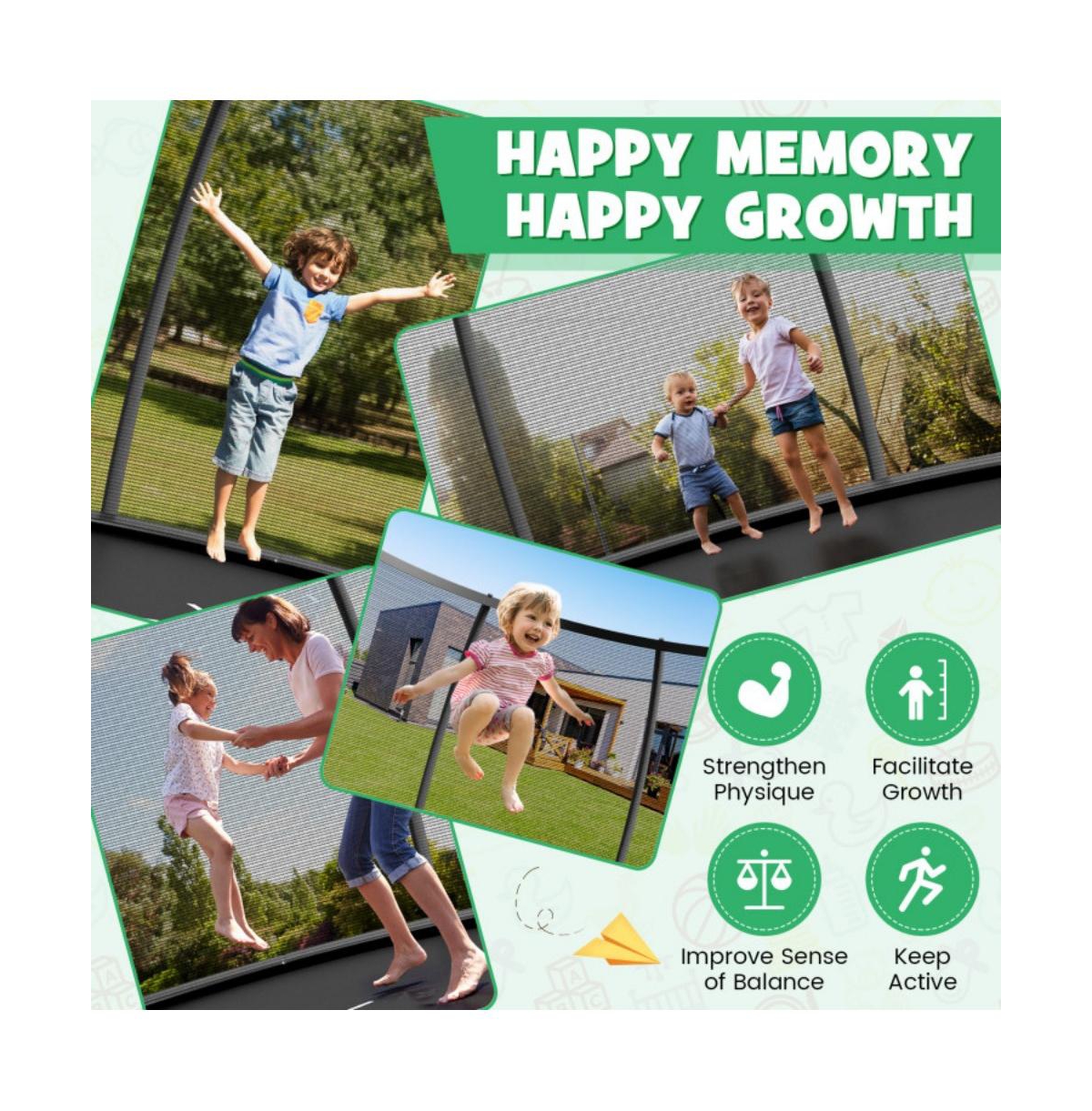 Hongge 8 Foot Astm Certified Recreational Trampoline with Ladder