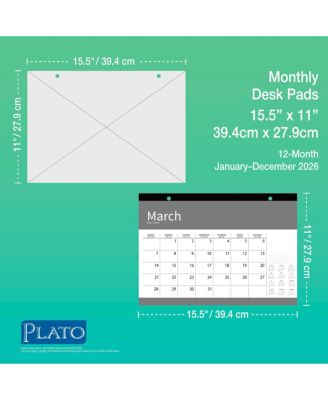 House of Turnowsky OFFICIAL | 2026 15.5 x 11 Inch Monthly Desk Pad Calendar