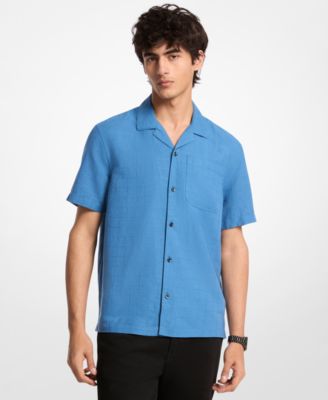 Men's Dobby Camp-Collar Shirt