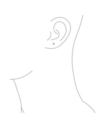 Minimalist Tiny 0.25CTW CZ Cubic Zirconia Solitaire Cartilage Stud Earrings Sterling Silver Screwback Posts