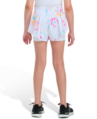 Girls' 8-16 Elastic Waistband Printed Flowy Shorts