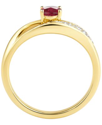 Lab Grown Multi Gemstone Ring in Sterling Silver (also in 14k Gold Over Sterling Silver)