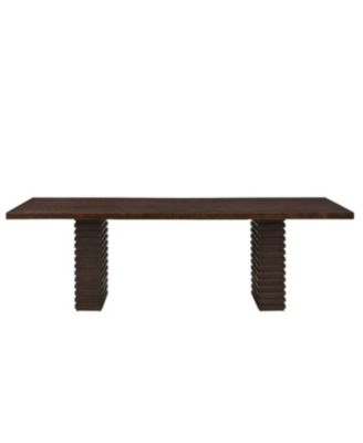 Streamdale Espresso Industrial Dining Table