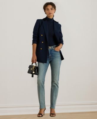 Women's High-Rise Straight Ankle Jeans