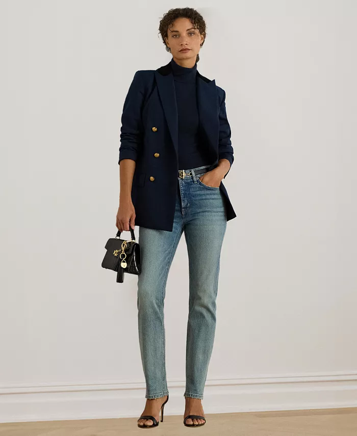 Women's High-Rise Straight Ankle Jeans