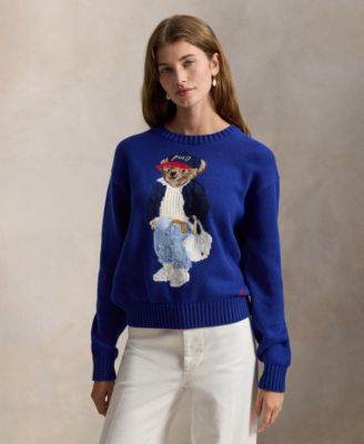 Women's Polo Bear Crew Neck Sweater