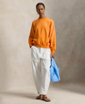 Women's Oversized Back-Logo Crew Neck Top