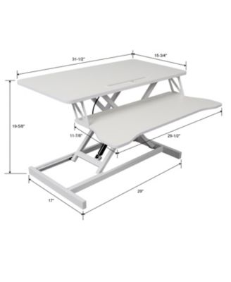 Streamdale Adjustable Standing Laptop Desk w/ Keyboard Tray